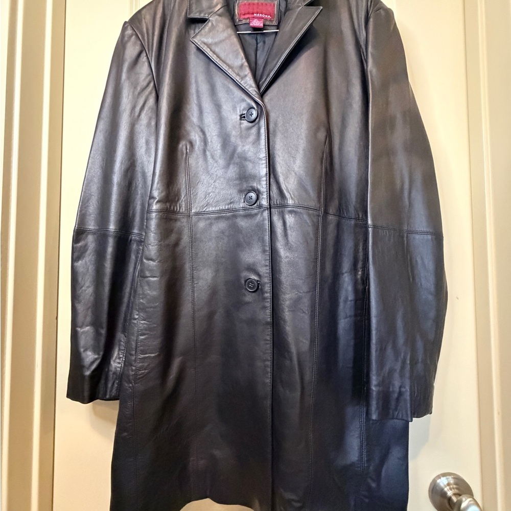 Merona Women's Black Leather Jacket